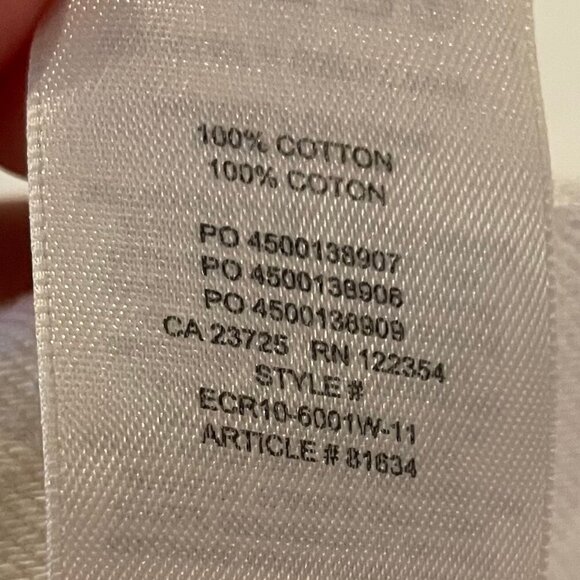 Denim Forum The BF High Rise Loose 28L 100% Cotton Denim Jeans Ecru Sz 26 - Picture 12 of 13